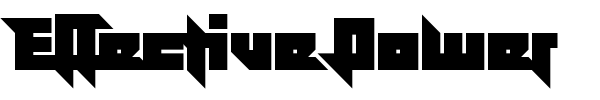 Effective Power font preview